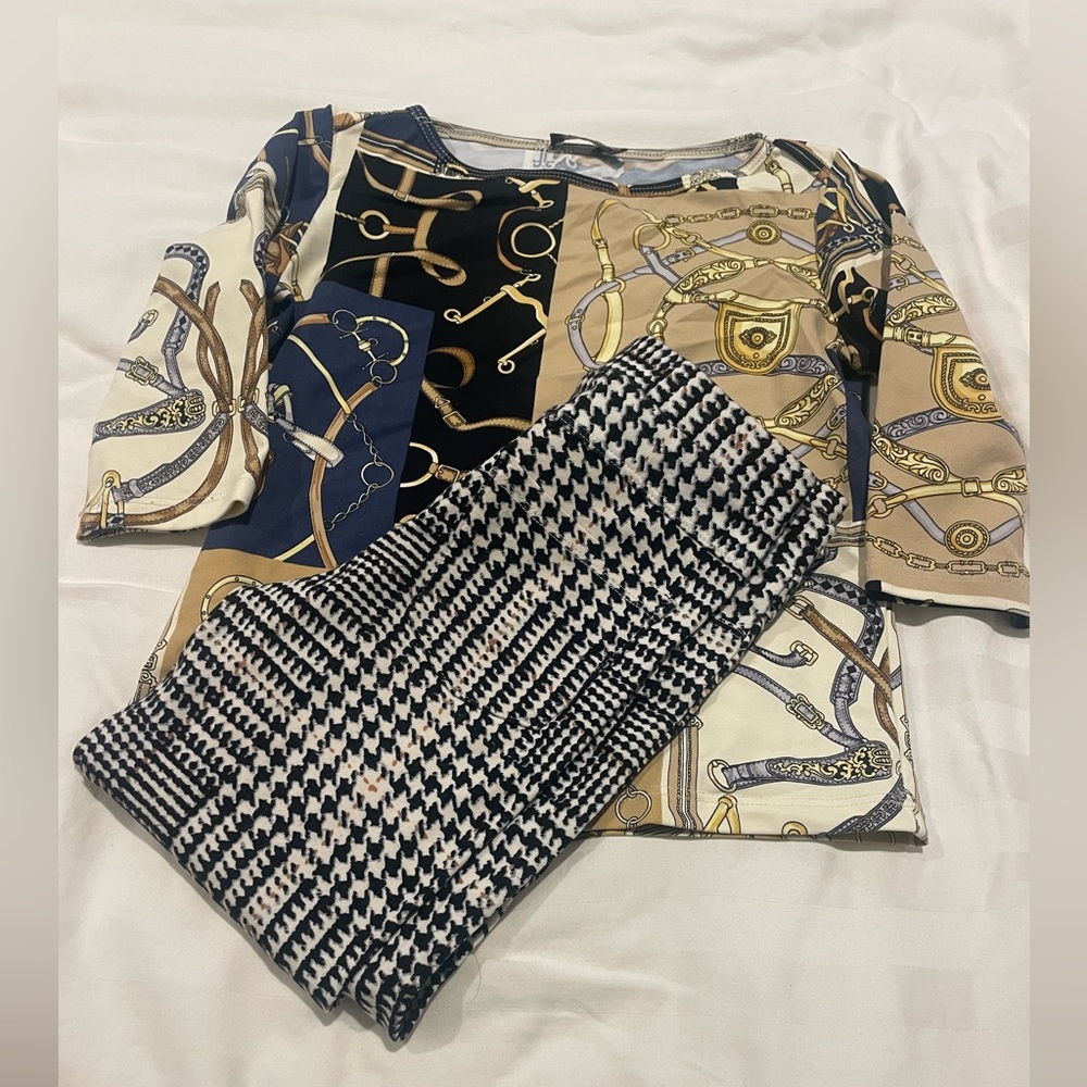 J. McLaughlin top & bottom set little girls size 4